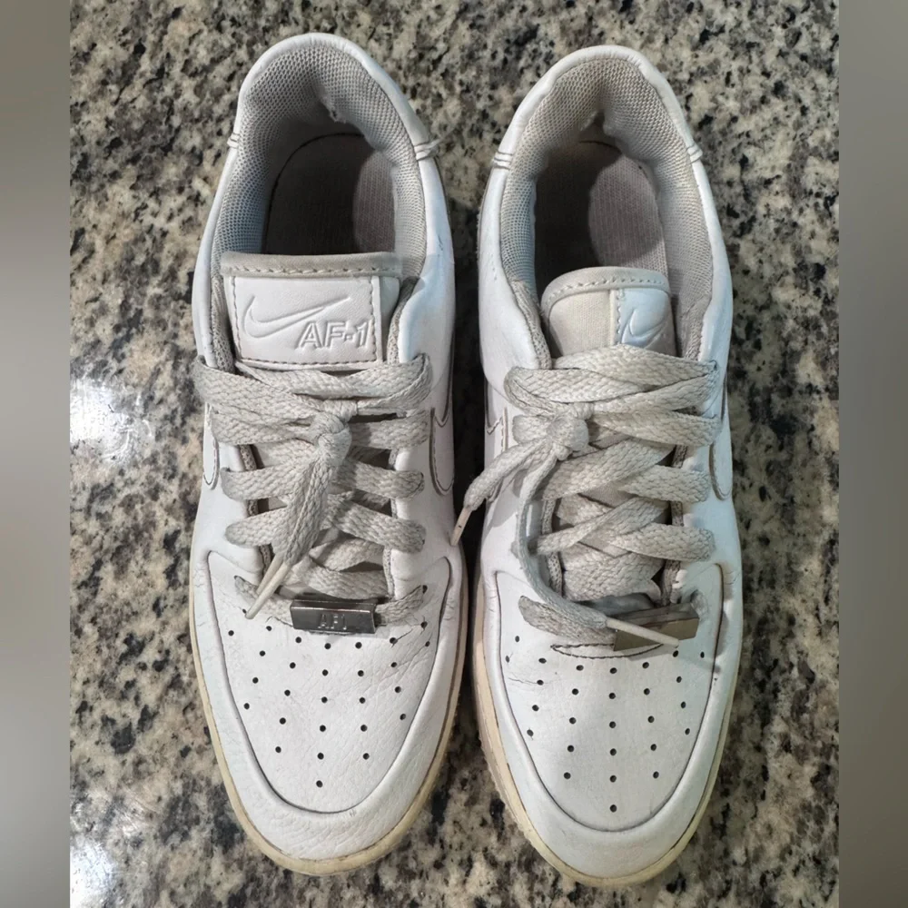 Nike Air Force 1 White Sneakers Platform